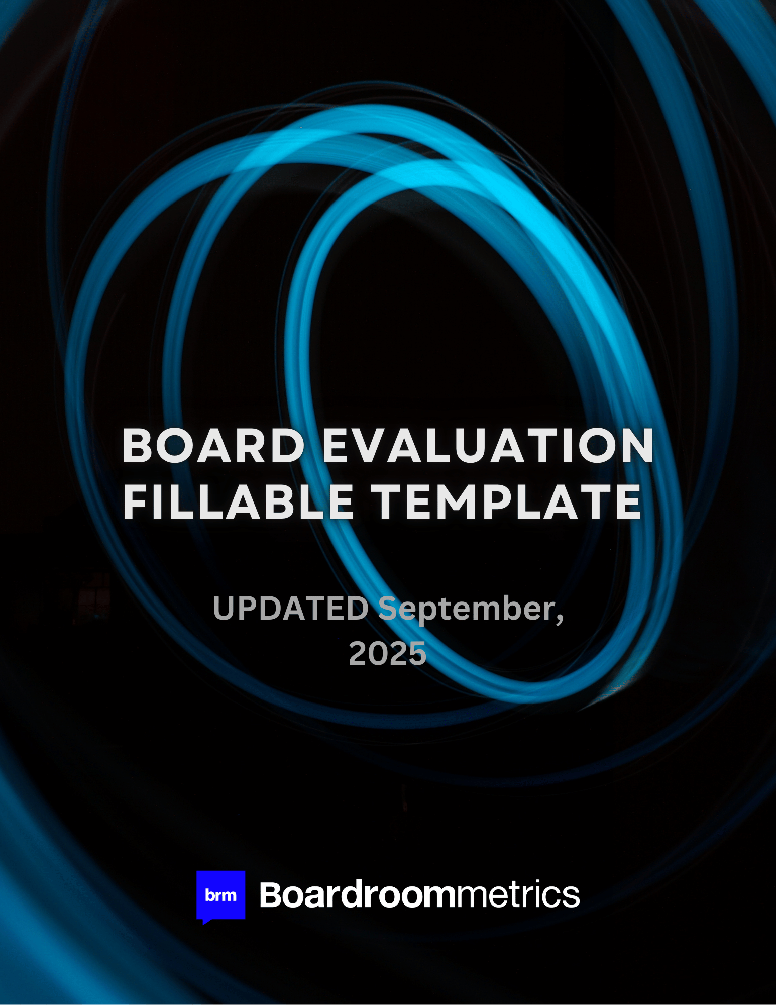 Board Evaluation Template Fillable